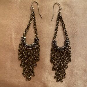 Gold and Silver Earrings